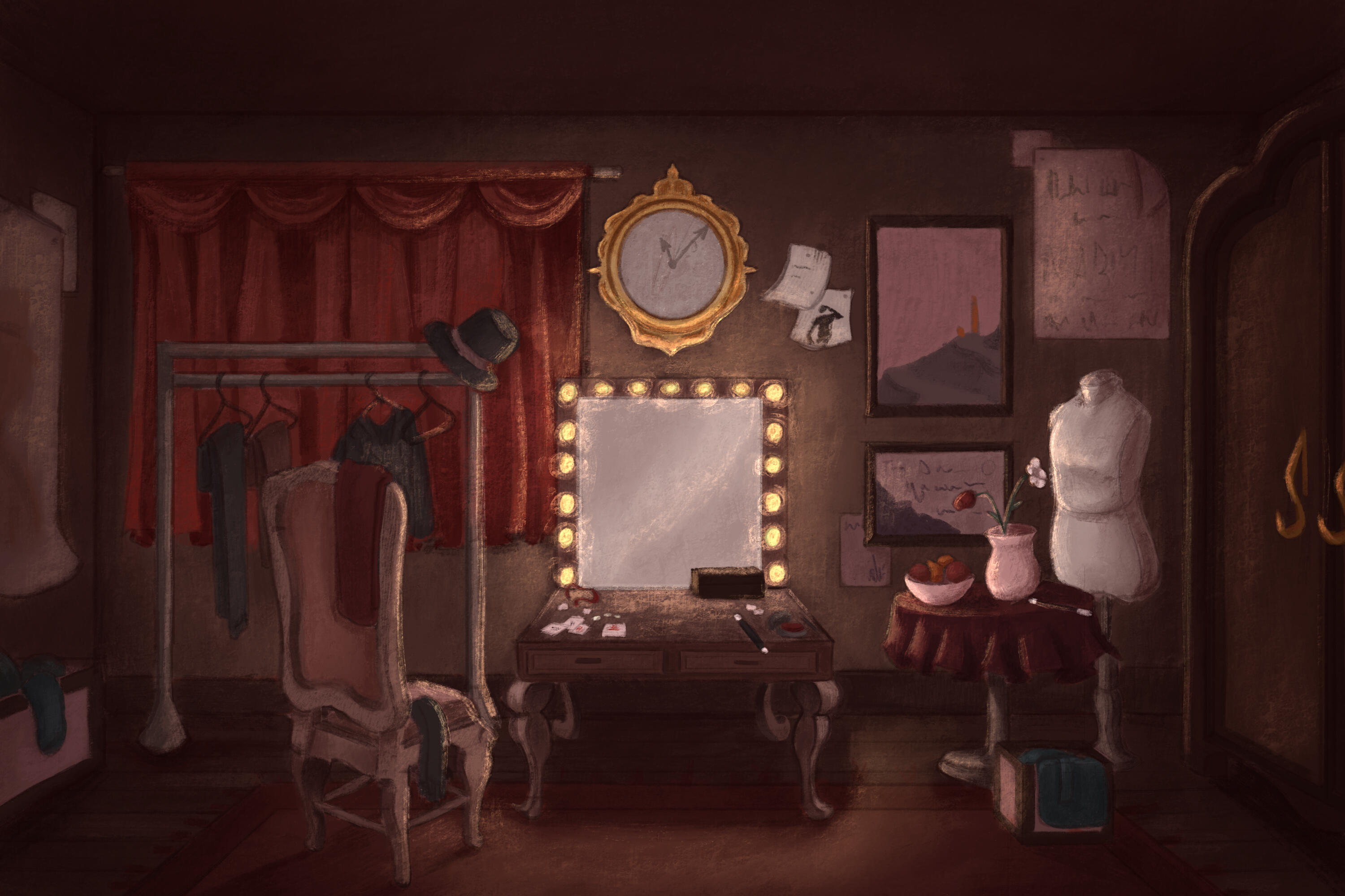 Background for an animation "The Magician's Appetite"